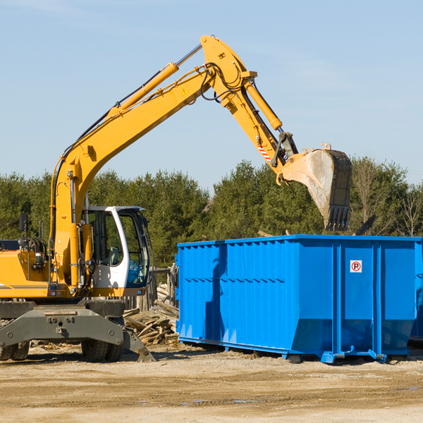 are there any restrictions on where a residential dumpster can be placed in Freeport OH